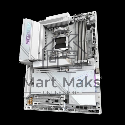 Материнская плата Gigabyte X870E AORUS PRO ICE, AM5, AMD X870E, 4xDDR5, 4xSATA, 4xM.2, 1xPCI-E 5.0 x16, 1xPCI-E 4.0 x4, 1xPCI-E 3.0 x4, 1xHDMI, 2xUSB-C, 1x 2.5Gb LAN, 2xUSB-A 3.2 Gen 2, 3xUSB-A 3.2 Gen 1, 2xUSB-A 2.0, 2x3.5 мм, TOSLINK, 7.1, 2xUSB4, 4xUSB