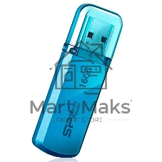 Флешка USB Silicon Power Helios 101 (SP016GBUF2101V1B), 16Gb, USB 2.0, Type-A, R/W 18/12, голубой
