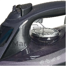 Утюг Delta LUX DE-3009 черный/фиолетовый, 3000 Вт, 25 г/мин, 190 г/мин, 300 мл