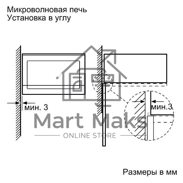 Микроволновая печь Bosch BEL554M5S0M (BEL554MS0), встраиваемая