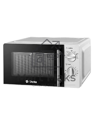 Микроволновая печь DELTA DL-86L20 белый, 20 л, 700 Вт, переключатели - поворотный механизм