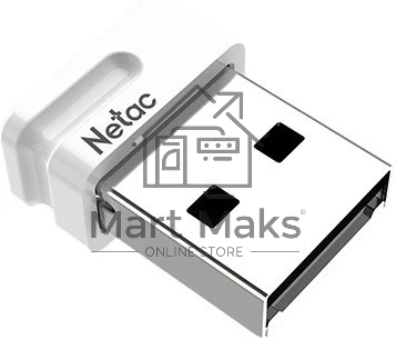 Флешка USB R/W  Netac U116 mini NT03U116N-064G-32WH USB3.2 64GB, up to 130MB/s белый