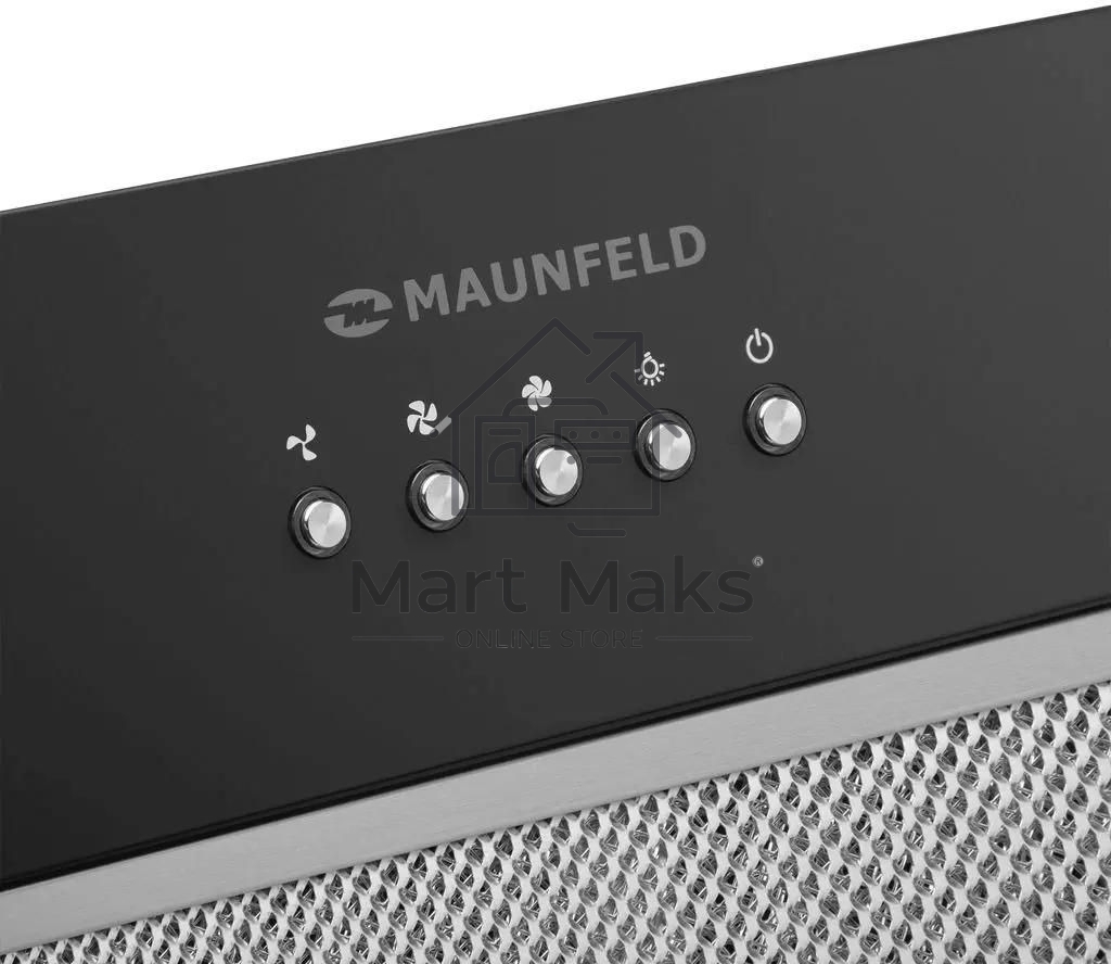 Вытяжка встраиваемая Maunfeld Trapeze 602M черный, 60 см, 1150 куб. м/ч, 54 дБ