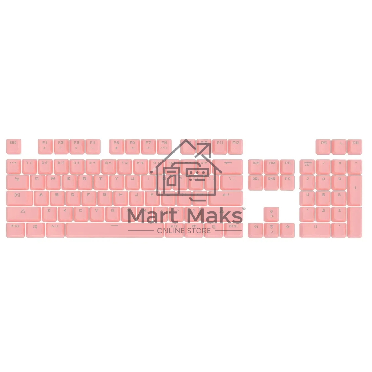 Клавиатура проводная A4Tech Bloody B800 Dual Color USB розовый/белый