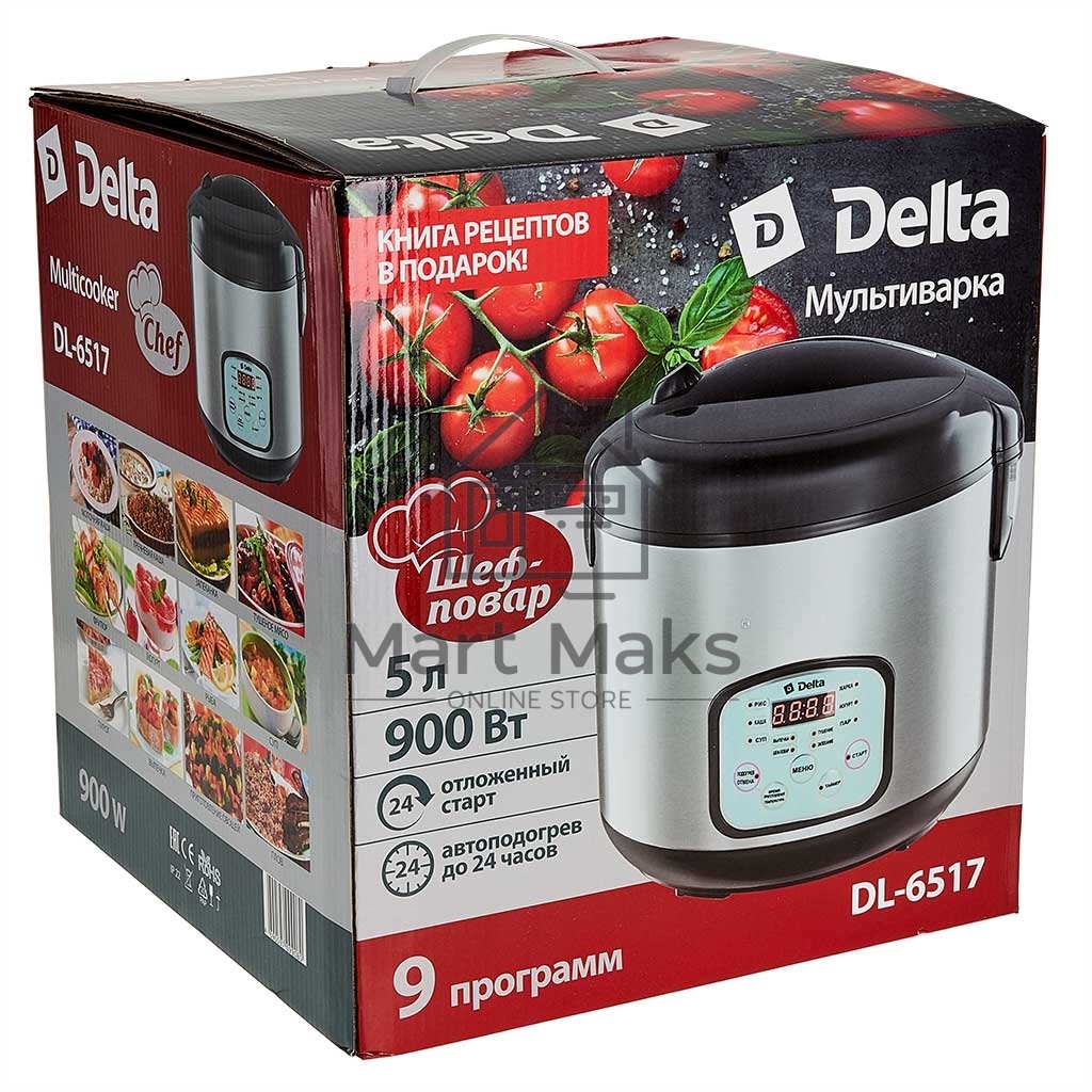 Мультиварка Delta DL-6517 черный