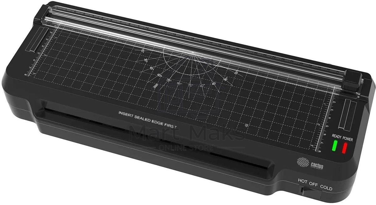 Ламинатор Cactus CS-LAB-F1 черный A4 (70-125мкм) 25 см/мин (2 вал.) хол. лам. лам. фото