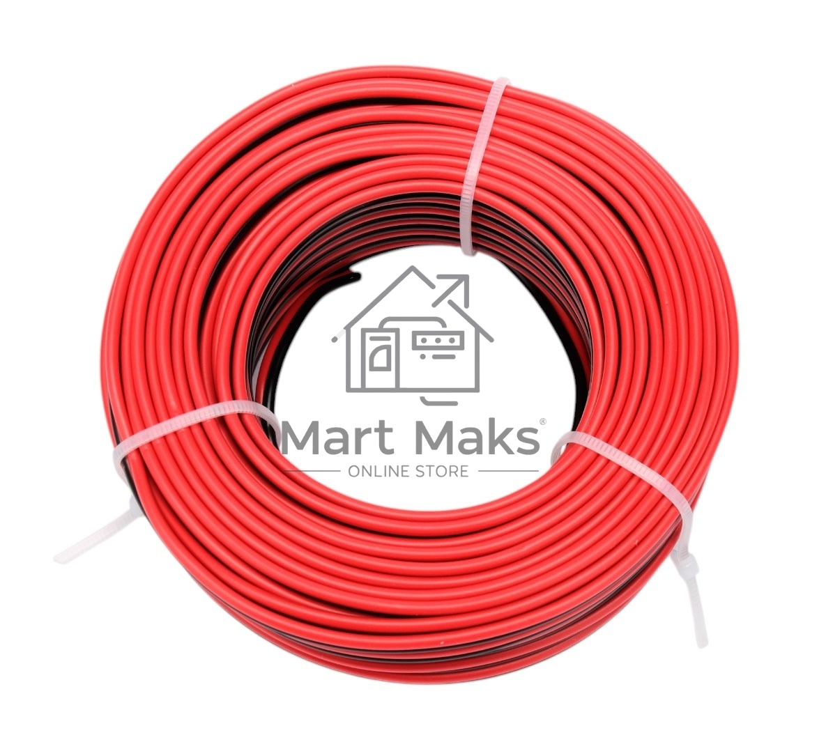 Акустический кабель Cablexpert CC-TC2Lx0.35-15M, 2x0.35мм2, 15м, черно-красный, пакет