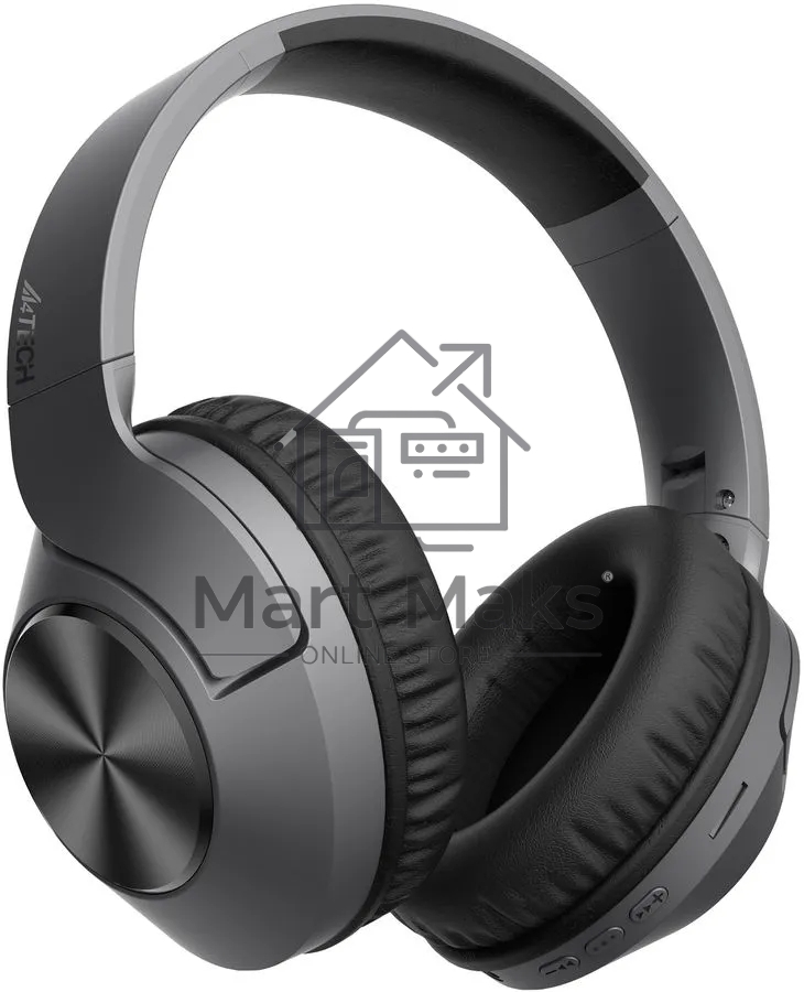 Наушники накладные A4Tech 2Drumtek BH300 темно-серые беспроводные bluetooth оголовье (BH300 ASH GREY)