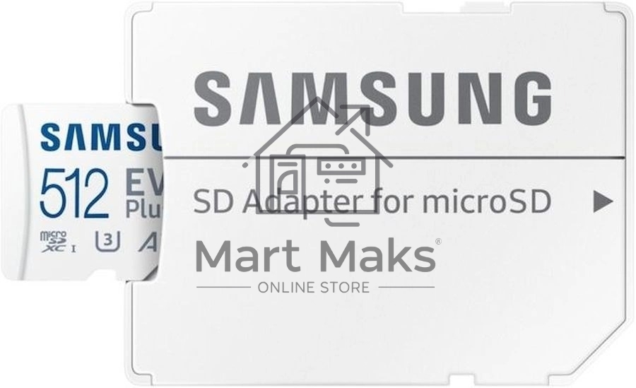 Флеш карта microSDXC 512Gb Samsung MB-MC512SA/EU EVO Plus + adapter