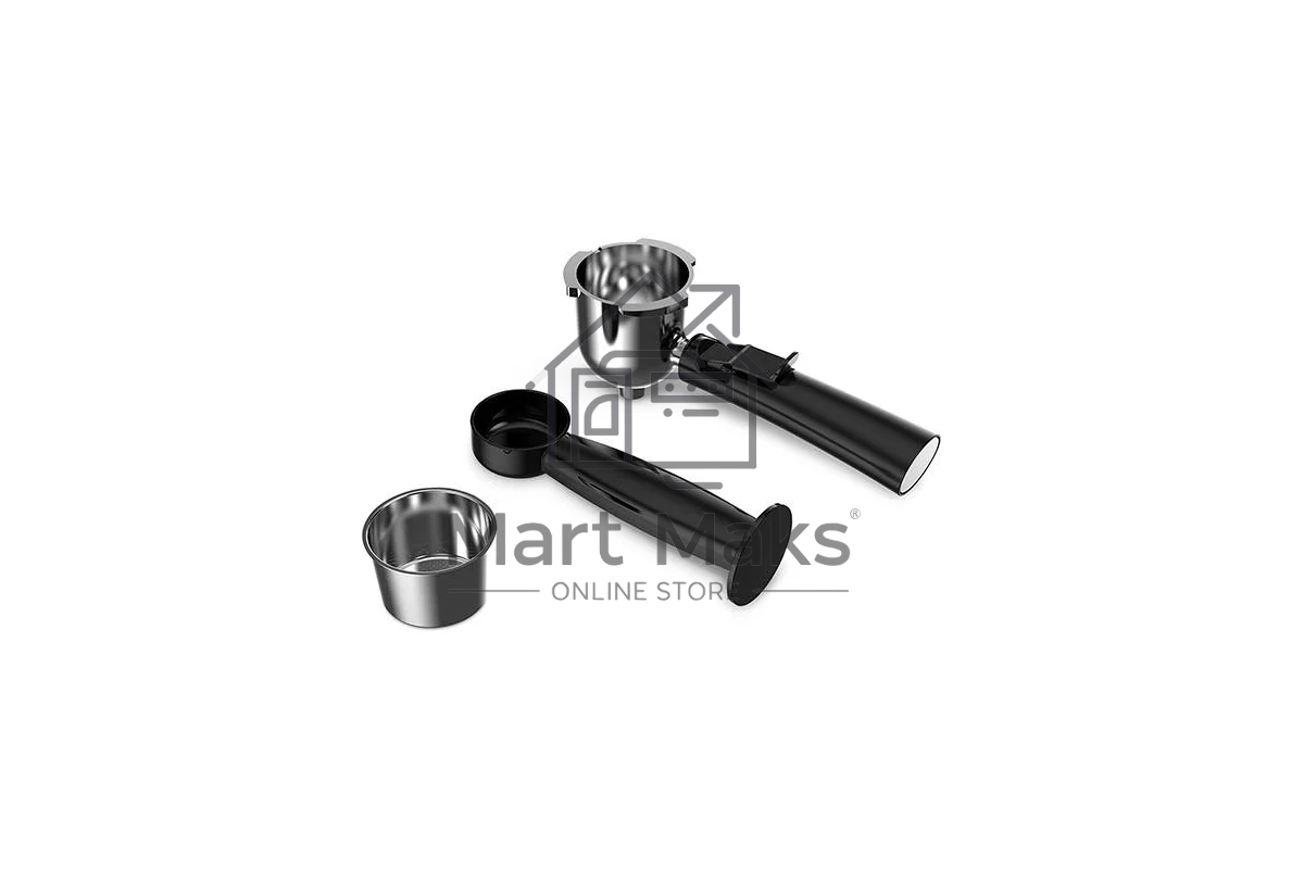 Кофеварка рожковая BQ CM4000 cтальной-черный, исп. кофе - молотый, 0.24 л, 800 Вт, 4 Бар