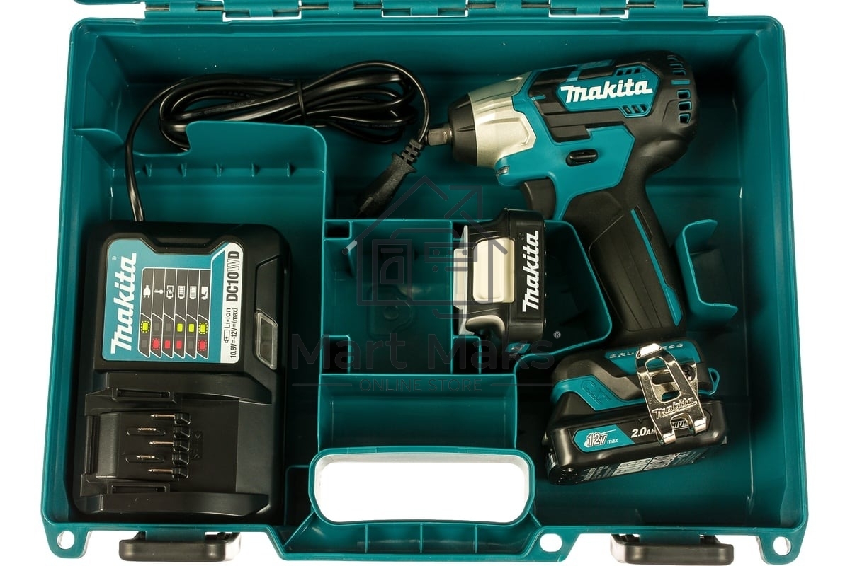 Гайковерт Makita TW160DWAE аккум. патрон:квад.3/8