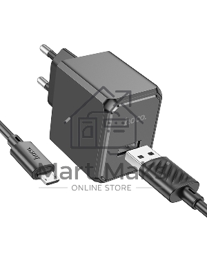 Сетевое зарядное устройство HOCO (6942007603584) для micro USB CS11Am, черный