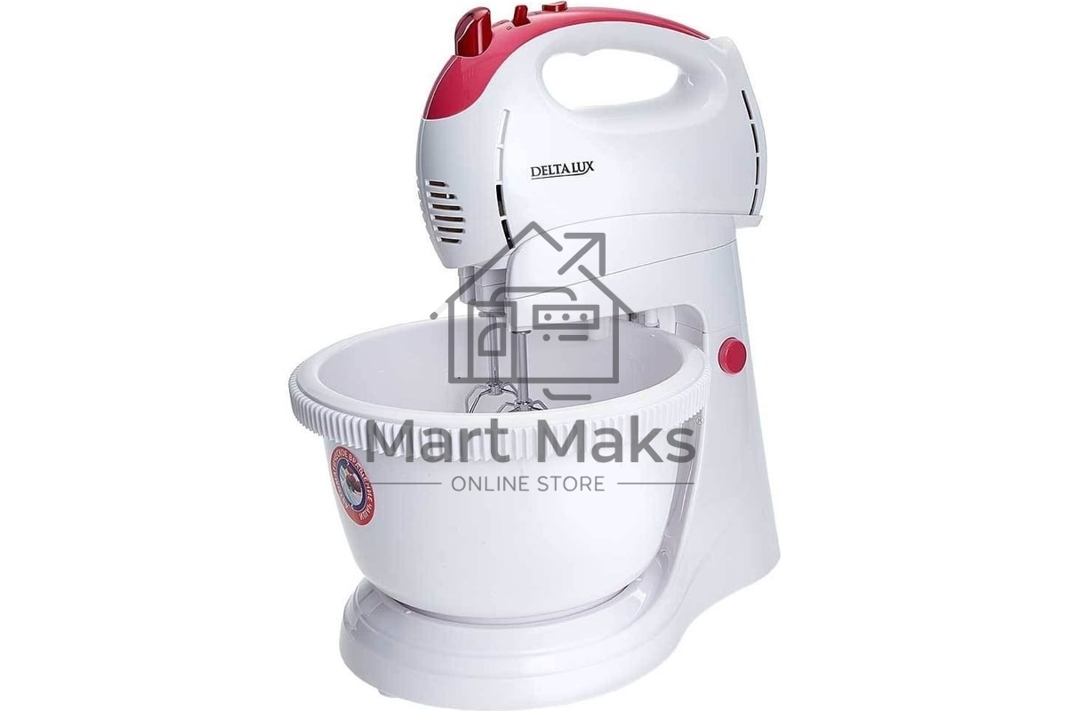 Миксер Delta LUX DL-5071C белый/розовым