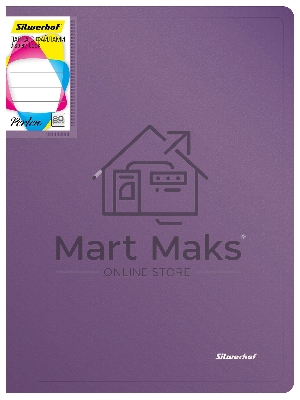 Папка с 80 прозрачными вкладками Silwerhof Perlen 292981-73 A4 1мм, карман сиреневый металлик