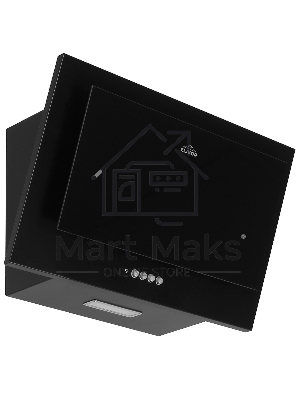 Вытяжка наклонная Elikor Коралл 60П-430-К3Д чёрный, 60 см, 430 м³/ч, 35 дБ