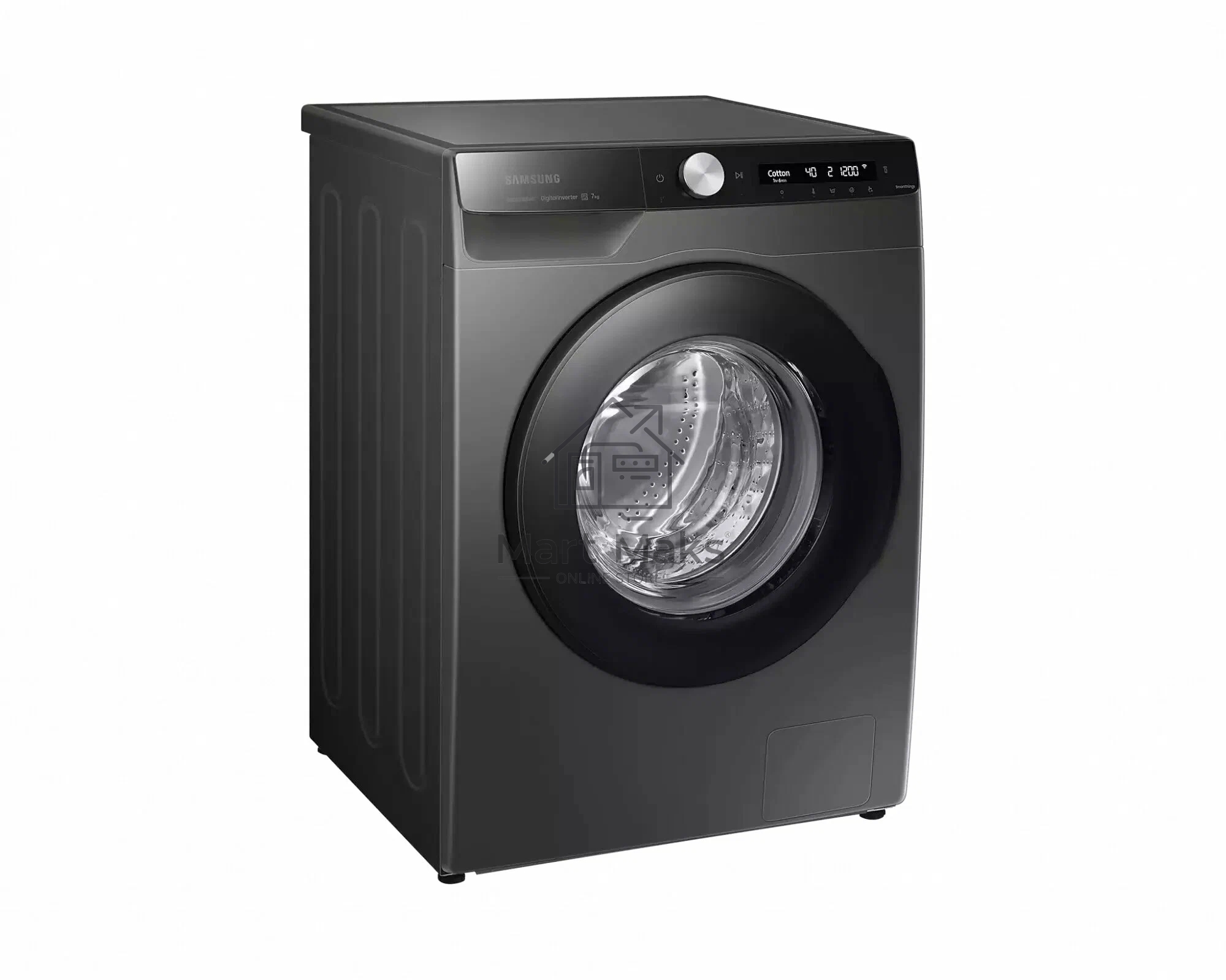 Стиральная машина Samsung WW80AG6S28AX/LD серая, загрузка фронтальная 8кг, 1200 об/мин., класс: A