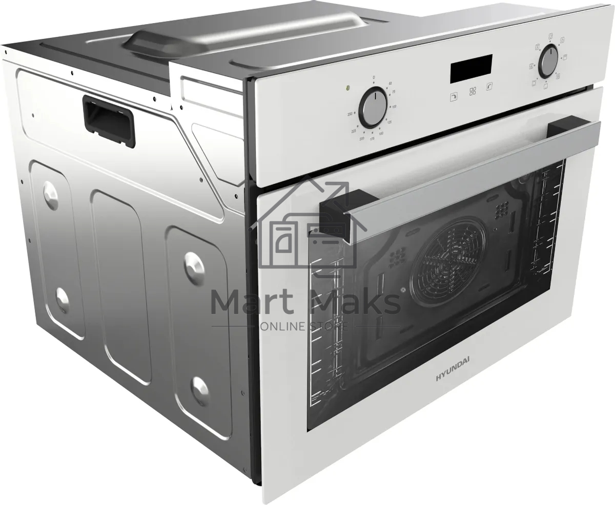 Духовой шкаф электрический Hyundai HEO 64512 WG стекло белое