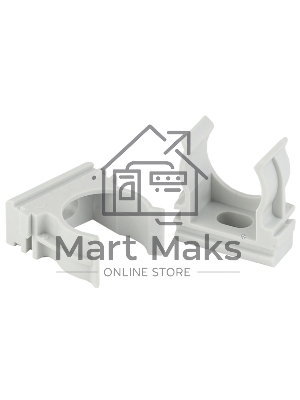 Держатель для труб (клипса) ЭРА CLIP-16 cерая d16 мм