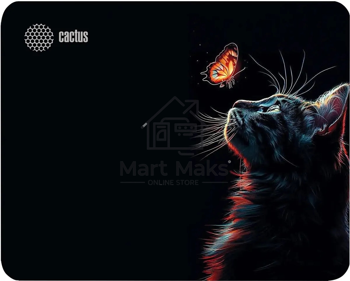 Коврик для мыши Cactus Night Cat 220x180x2мм (CS-MP-P12XS)