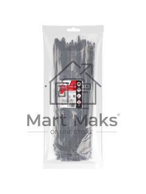 Хомут кабельный 7.6х400 NO-225-192 черный (уп. 100 шт) Эра