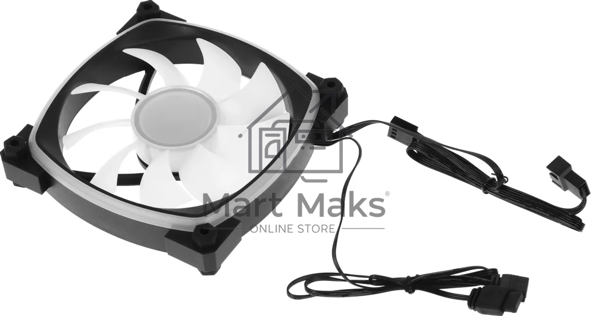 Вентилятор для корпуса Accord ACC-U12 ARGB 120х120x25 черный 4-pin 27дБ (ACC-U12 ARGB BLACK) brown box