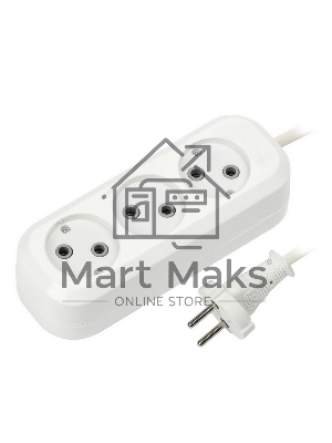 Удлинитель Smartbuy (SBE-10-3-10-N ) 3 гнз х 10 м (10А/2.2кВт, ПВС 2х1.0)