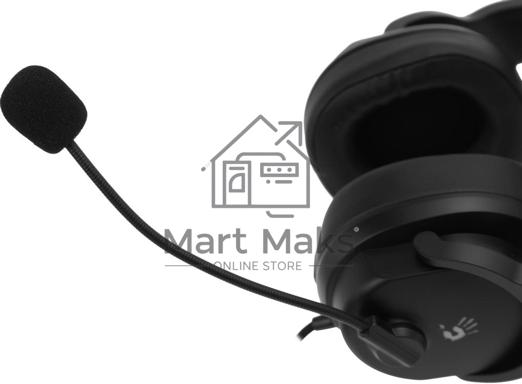 Гарнитура проводная с микрофоном A4Tech Bloody G330p черный 2м мониторные оголовье (G330P)