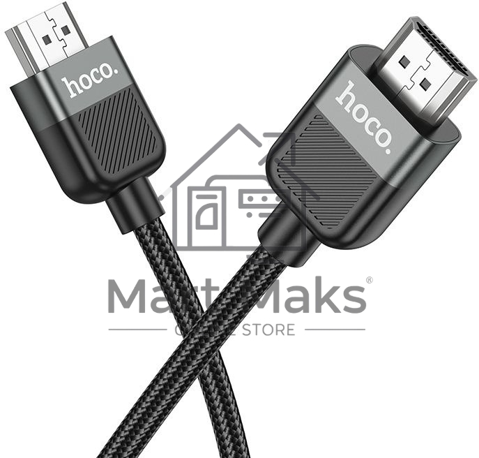Кабель Hoco US09 ver2.0 HDMI (m) HDMI (m) 2м черный (пакет)