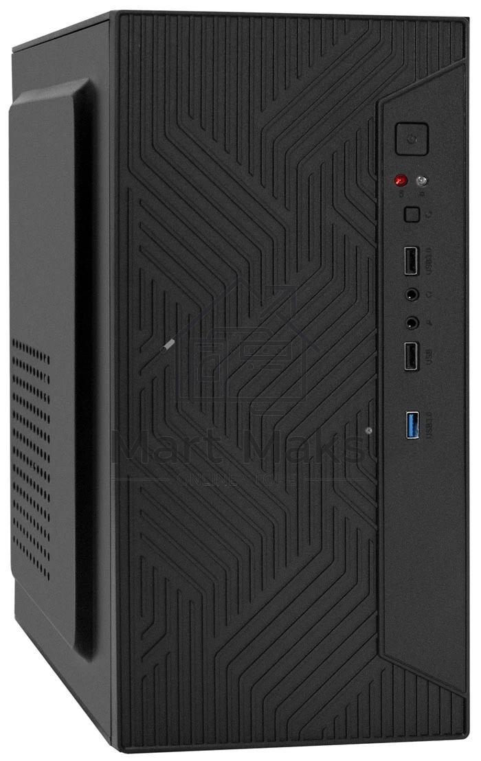 Компьютерный корпус Minitower ExeGate BAA-303U-UNS400 (mATX, БП UNS400 с вент. 12см, 2*USB+1*USB3.0, HD Audio, черный)
