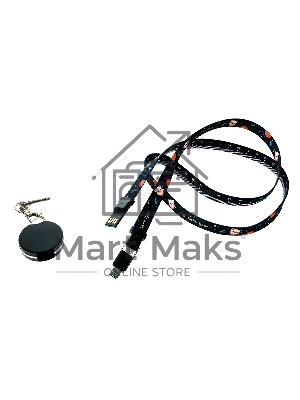 Кабели/Переходники Espada 3в1 Elyard3i1 ремешок черный Type C + micro USB + Lightning