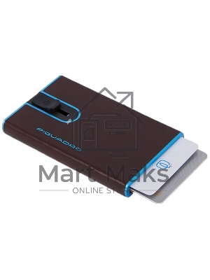 Чехол для кредитных карт Piquadro Blue Square PP4825B2BLR/MO, натур.кожа, красное дерево