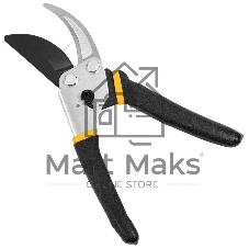 Секатор Deli DL580204 Размер 200 мм. Макс диаметр резки 15 мм. Сталь 55С. Термообработанная поверхность. Тефлоновая уплотненная пластиковая ручка.