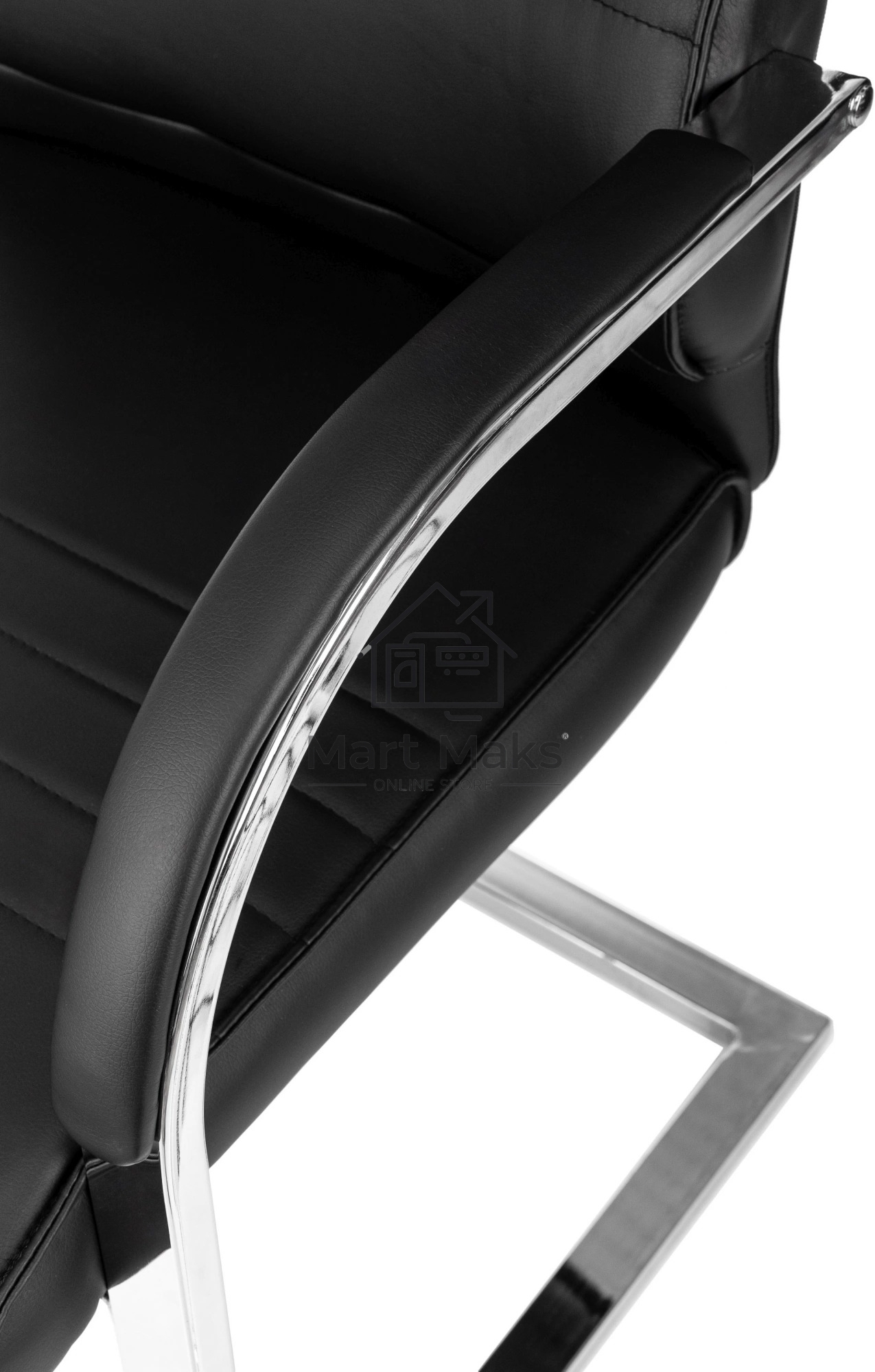 Кресло компьютерное Бюрократ T-8010-LOW-V/BLACK черный, искусственная кожа