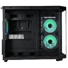 Корпус mATX Eurocase M2771 black, без БП, закаленное стекло 2 стороны