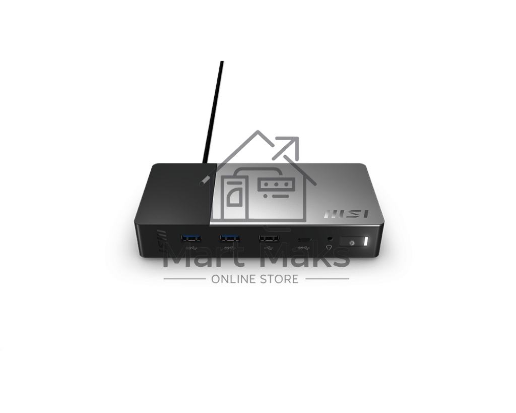 Док-станция MSI USB-C Docking Station Gen 2 / 1xType-C(USB3.2Gen2/DP)/1xType-C USB3.2Gen2/2xType-A USB3.2Gen2/1xType-A USB2.0/1xHDMI2.1/1xDP/1xRJ45/1xComboJack/150W adapter