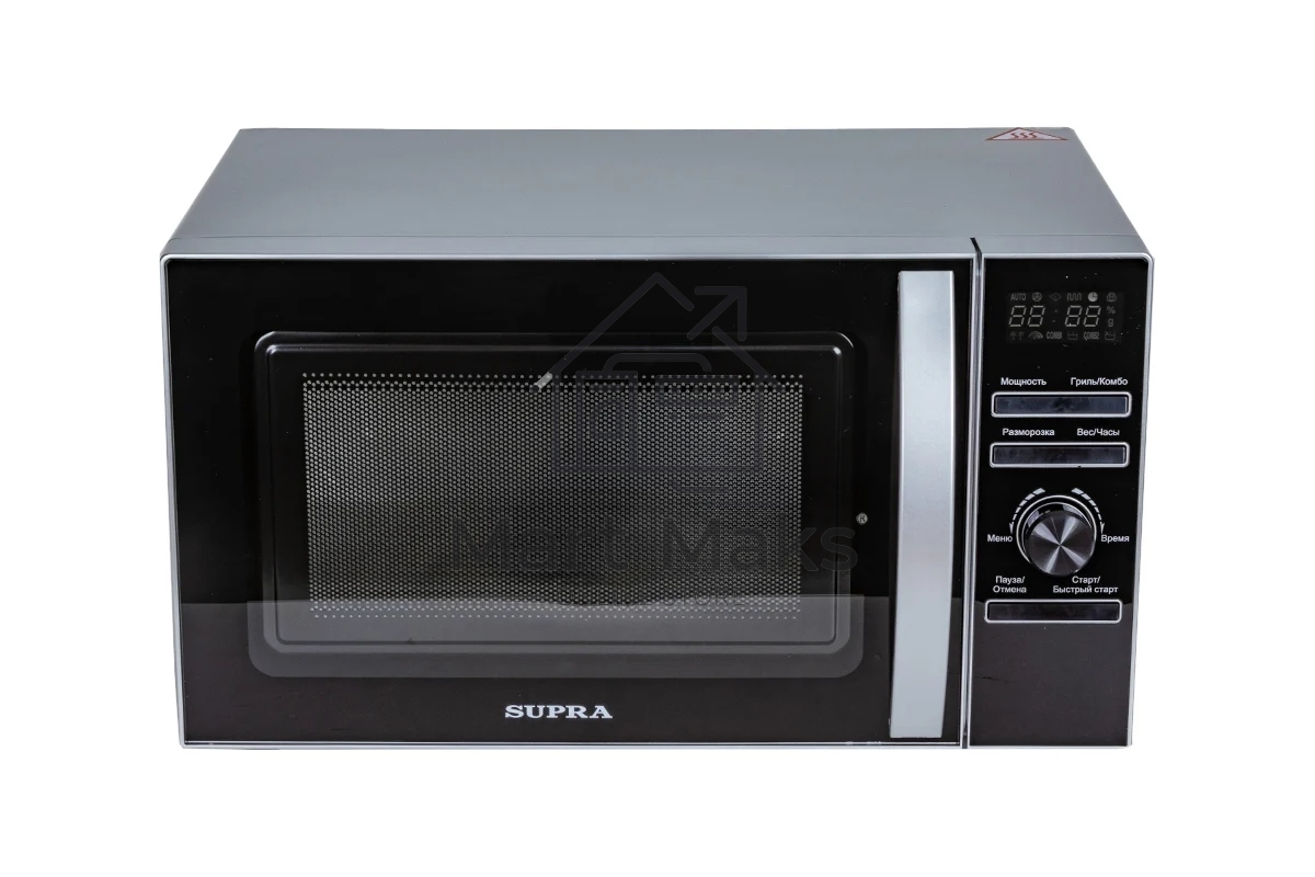 Микроволновая печь SUPRA 20TSG55 серебристый, 20 л, 700 Вт, переключатели - поворотный механизм/кнопки
