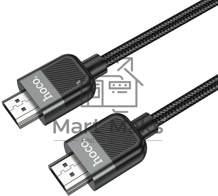 Кабель Hoco US09 ver2.0 HDMI (m) HDMI (m) 2м черный (пакет)