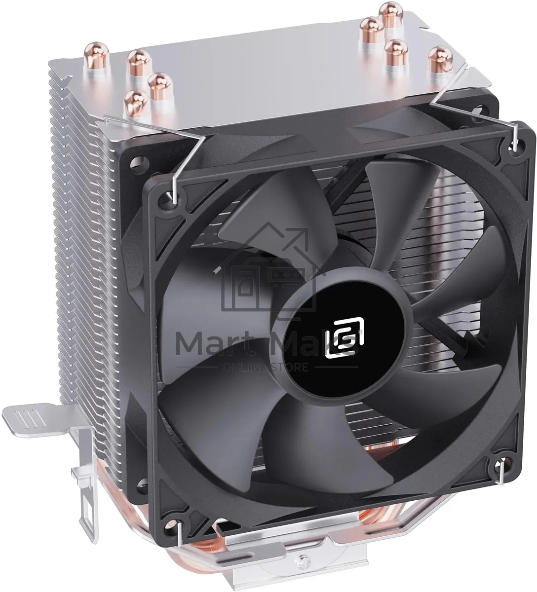 Устройство охлаждения(кулер) Oklick OG-CPC130-1 90x90x25mm Soc-AM4/1151/1200 черный 3-pin 18-23dB Al+Cu 130W 453gr Ret