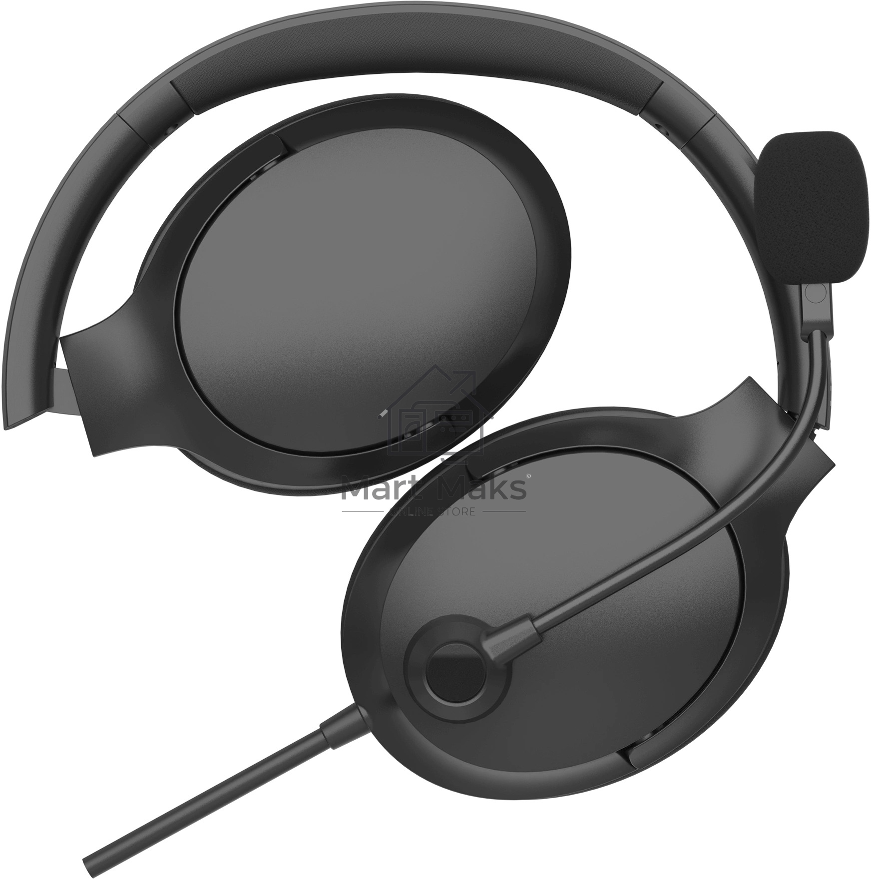 Наушники с микрофоном A4Tech Fstyler FH280U черный 2м мониторные USB оголовье