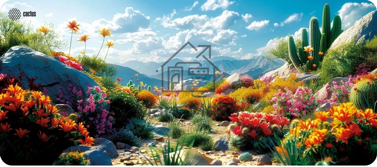 Коврик для мыши Cactus Desert landscape 900x400x3мм (CS-MP-PRO15XXL)