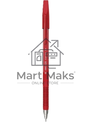 Набор ручек шариковых Deli Think EQ8-RD, красные чернила (12шт), линия 0.5мм