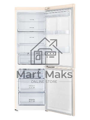 Холодильник Samsung RB33A32N0EL/WT бежевый двухкамерный инвертер 232/118 л морозилка снизу