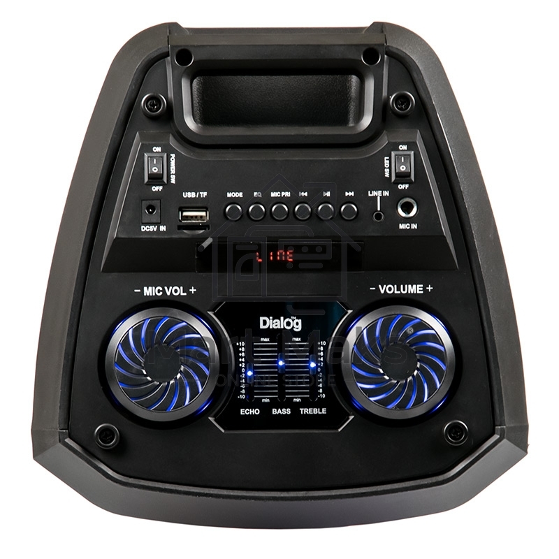 Караоке с микрофоном Dialog Oscar AO-12 1.0, 30W RMS, BT+FM+USB+SD+LED