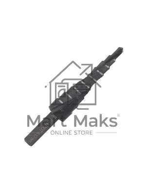 Сверло PATRIOT EXPERT по металлу ступенчатое 4-12 мм, Р6М5, упаковка блистер