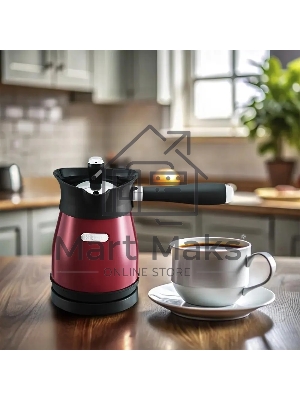 Электрическая турка Kitfort КТ-7499 1000 Вт красный/черный