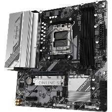 Материнская плата Gigabyte B650M GAMING PLUS WIFI, AM5, AMD B650, 4xDDR5, 4xSATA, 2xM.2, 1xPCIe 4.0 x16, 1xPCIe x1, 1xHDMI, 2xDP, 1x2.5Gb LAN, Wi-Fi 6E, Bluetooth 5.3, 1xUSB-C 5Gbps, 3xUSB-A 5Gbps, 2xUSB-A 2.0, 1xPS/2, 3x3.5 мм, 7.1, mATX