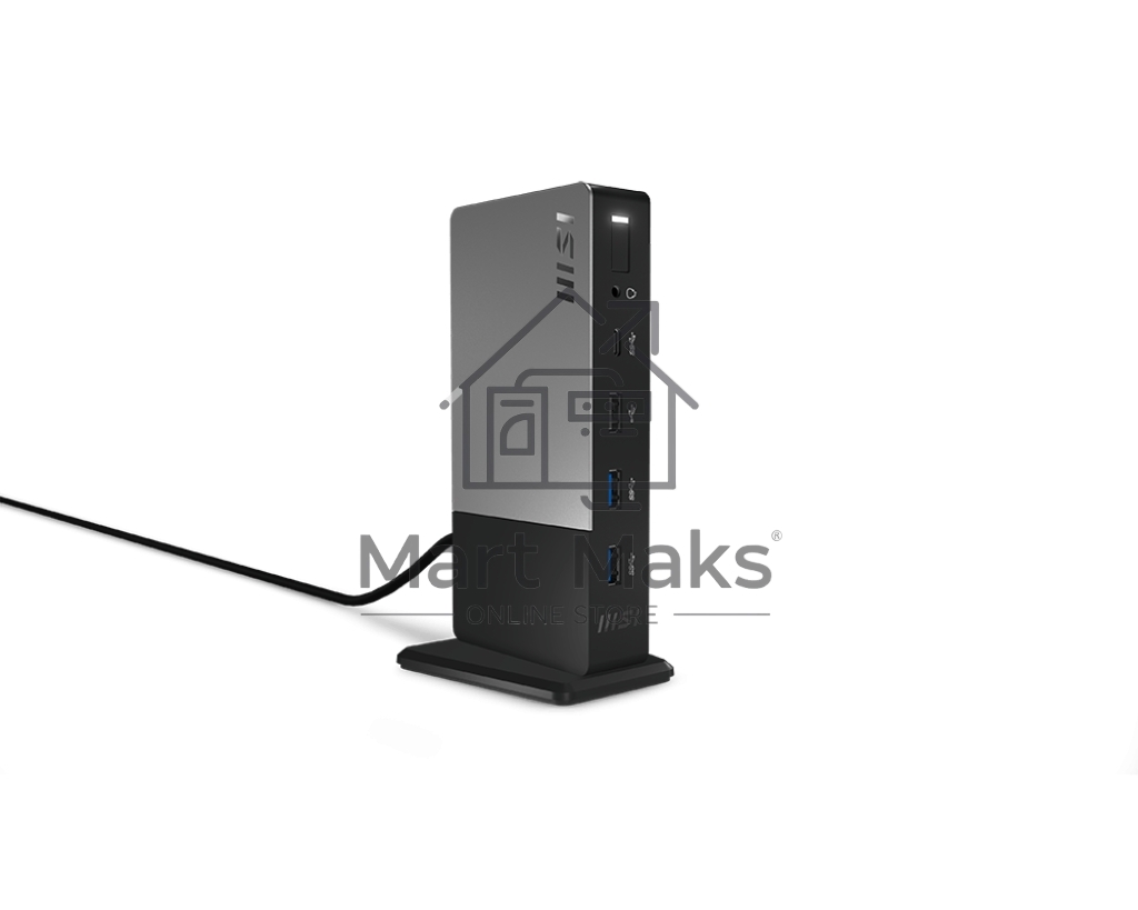 Док-станция MSI USB-C Docking Station Gen 2 / 1xType-C(USB3.2Gen2/DP)/1xType-C USB3.2Gen2/2xType-A USB3.2Gen2/1xType-A USB2.0/1xHDMI2.1/1xDP/1xRJ45/1xComboJack/150W adapter