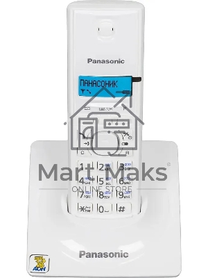 Телефон беспроводной (DECT) Panasonic KX-TG1711RUW (белый) АОН, Caller ID,12 мелодий звонка,подсветка дисплея,поиск трубки