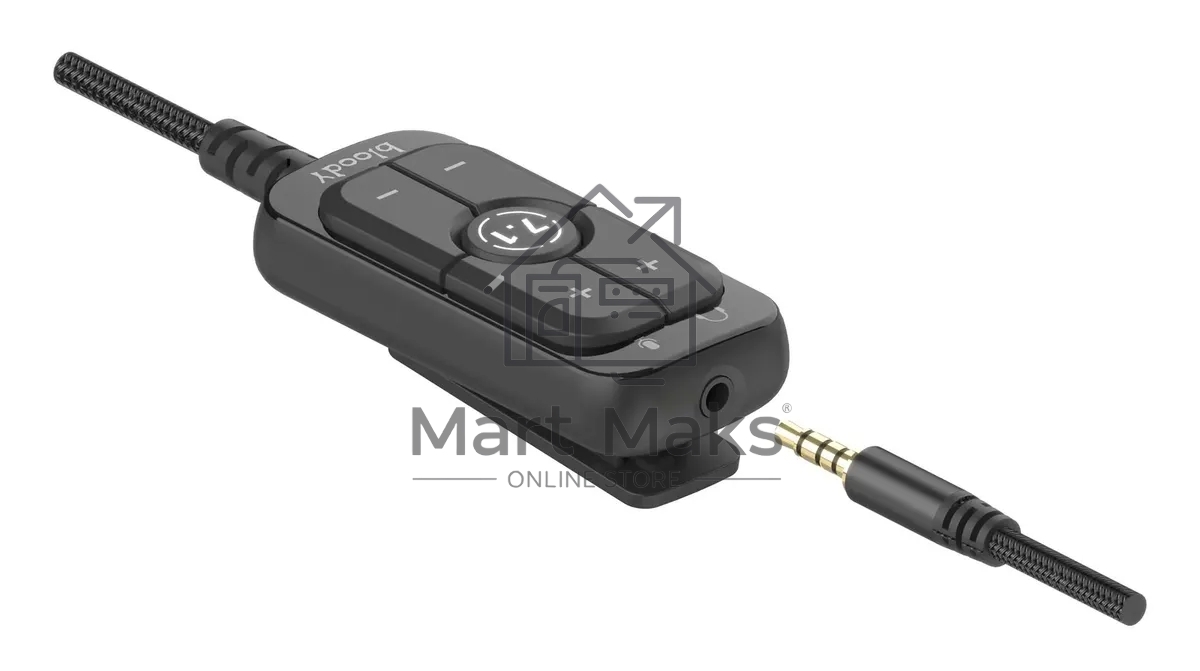 Наушники с микрофоном A4Tech Bloody M590i синий/белый 1м мониторные USB оголовье (M590I SPORTS NAVY)
