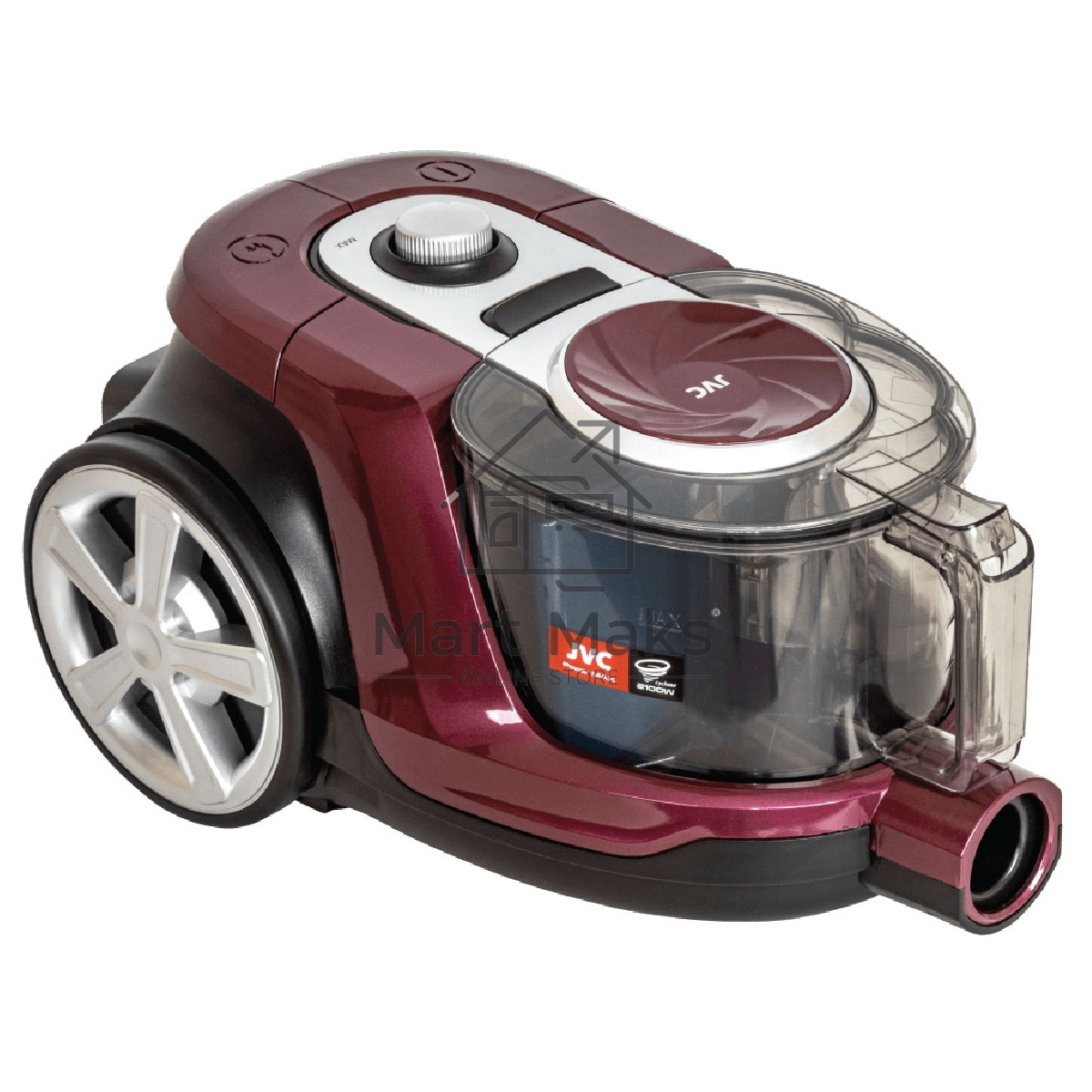 Пылесос JVC JH-VC431 красный, 360/2100 Вт, уборка сухая, пылесборник контейнер, 2.5 л